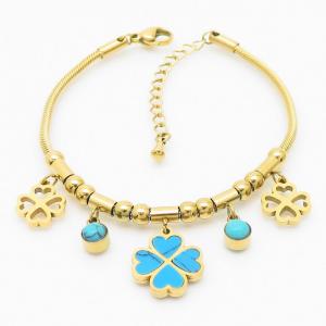 Stainless Steel Gold-plating Bracelet - KB168082-HM