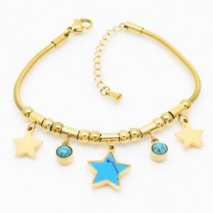 Stainless Steel Gold-plating Bracelet - KB168084-HM