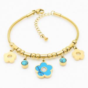 Stainless Steel Gold-plating Bracelet - KB168087-HM