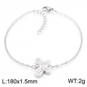 180x1.5mm Stainless steel bracelet with butterfly style - KB168481-KFC