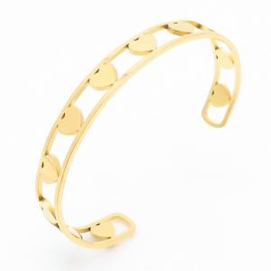 Stainless Steel Gold-plating Bangle - KB168530-TJG