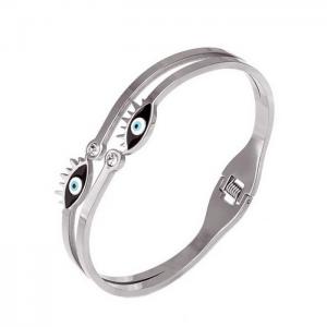 Stainless Steel Stone Bangle - KB168818-WGJL