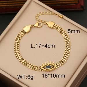 Stainless Steel Stone Bracelet - KB168820-WGJL
