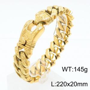 Stainless Steel Gold-plating Bracelet - KB169241-KJX