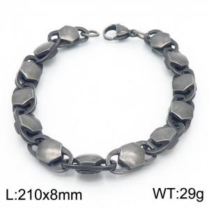 Japanese and Korean style 8mm creative geometric stainless steel bracelet for men - KB169403-KPD