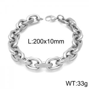 O-shaped cross chain interlocking titanium steel large O-shaped chain - KB169660-Z