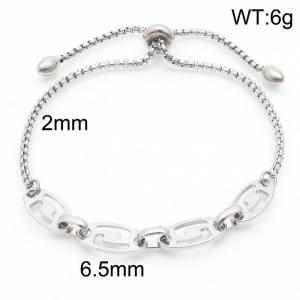 2mm Stainless Steel Adjustable Bracelet Polygon Link Chain Gold Color - KB170798-Z