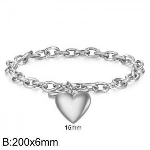 OT Buckle Peach Heart Bracelet - KB170821-Z