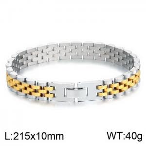 10mm Stainless Steel Watch Chain Bracelet For Men Punk Male Glamour Jewelry Gift - KB170844-KFC