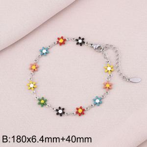 Stainless steel petal bracelet - KB170961-Z