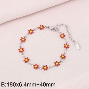 Stainless steel petal bracelet - KB170963-Z