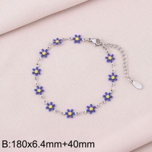 Stainless steel petal bracelet - KB170965-Z