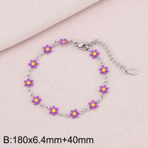 Stainless steel petal bracelet - KB170969-Z