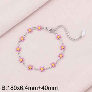 Stainless steel petal bracelet - KB170970-Z