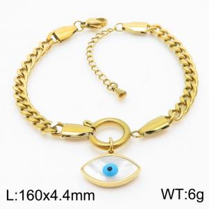 Stainless Steel Gold-plating Bracelet - KB180021-HM