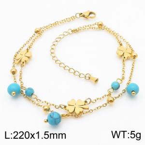 Stainless Steel Stone Bracelet - KB180028-HM