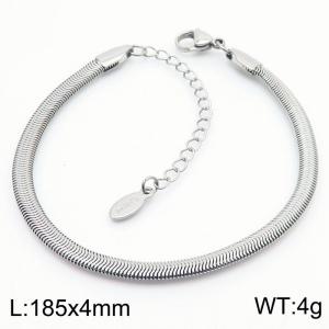 185x4mm Fashion Snake Chain Jewelry Herringbone Stainless Steel Bracelets - KB180225-Z