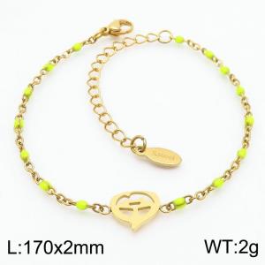 Halloween Pumpkin Vacuum Plating 18k yellow Bohemian Women's Stainless Steel Bracelet - KB180328-Z