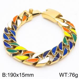 Colored Cuban Bracelet - KB180397-KJX