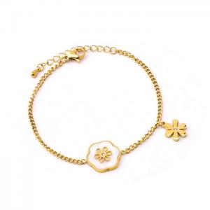 Stainless Steel Gold-plating Bracelet - KB180901-WGJL