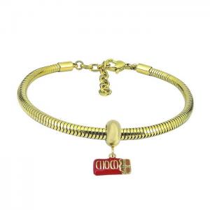 Stainless Steel Gold-plating Bracelet - KB180959-PA
