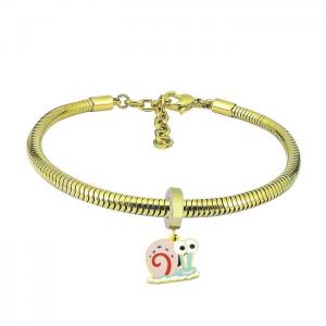 Stainless Steel Gold-plating Bracelet - KB180965-PA