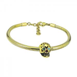 Stainless Steel Gold-plating Bracelet - KB180988-PA