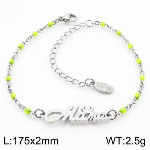 Fashionable Titanium Steel Yellow Bohemian Steel Bracelet - KB181196-Z