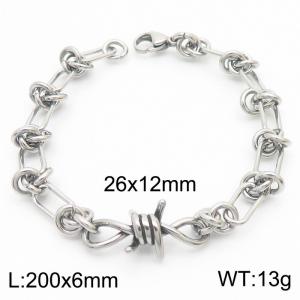 Instagram Wind Titanium Steel Wrapped Steel Color Bracelet - KB181217-Z