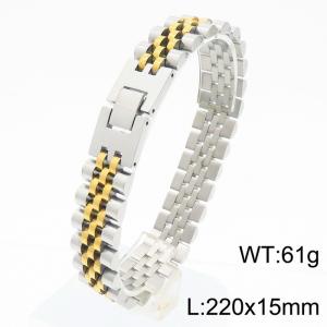 Stainless steel strap Bracelet - KB181640-KFC