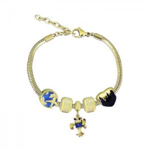 Stainless Steel Gold-plating Bracelet - KB182023-PA