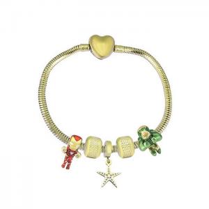 Stainless Steel Gold-plating Bracelet - KB182034-PA