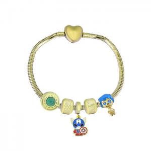 Stainless Steel Gold-plating Bracelet - KB182042-PA