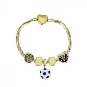 Stainless Steel Gold-plating Bracelet - KB182051-PA