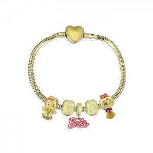 Stainless Steel Gold-plating Bracelet - KB182053-PA