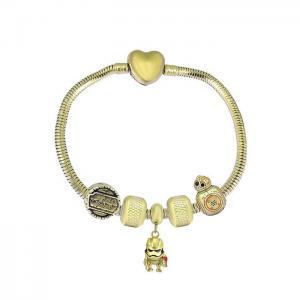 Stainless Steel Gold-plating Bracelet - KB182064-PA