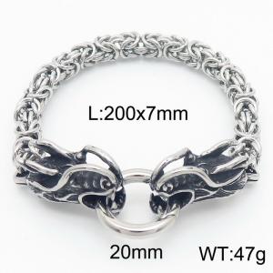 Stainless Steel Bracelet(Men) - KB182630-Z