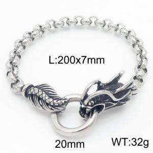 Stainless Steel Bracelet(Men) - KB182634-Z
