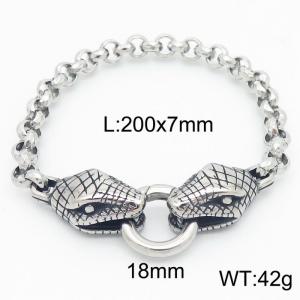 Stainless Steel Bracelet(Men) - KB182635-Z