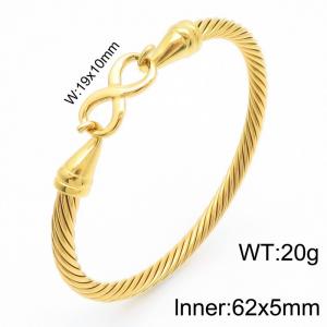 Steel wire rope stainless steel bracelet - KB182956-Z