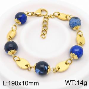 Stainless Steel Gold-plating Bracelet - KB183023-BH