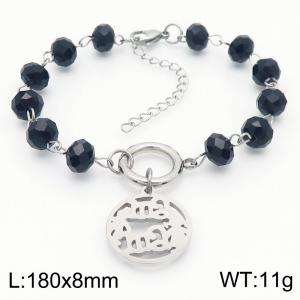 Stainless Steel Crystal Bracelet - KB183026-TJG