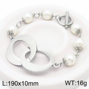 Stainless Steel Bracelet(women) - KB183038-BH