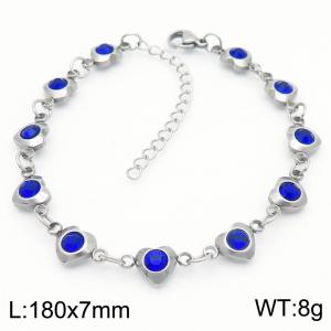 Stainless Steel Stone Bracelet - KB183048-TJG