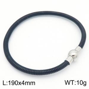 Stainless Steel Black-plating Bracelet - KB183051-HB