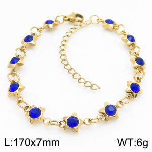 Stainless Steel Stone Bracelet - KB183068-TJG