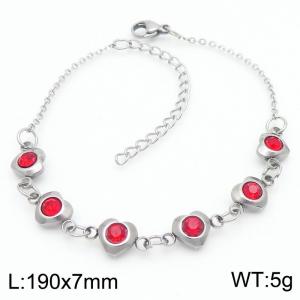 Stainless Steel Stone Bracelet - KB183074-TJG