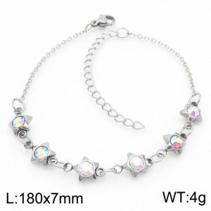 Stainless Steel Stone Bracelet - KB183082-TJG