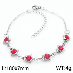 Stainless Steel Stone Bracelet - KB183083-TJG