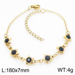 Stainless Steel Stone Bracelet - KB183092-TJG